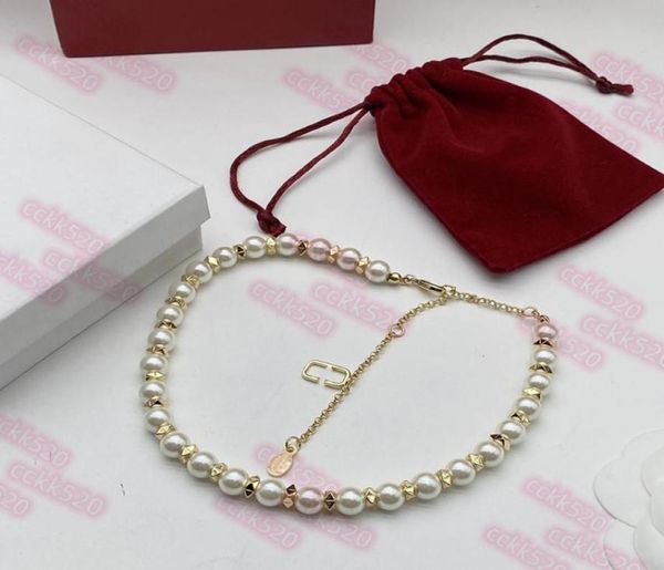

trendy pearl pendant necklaces titanium sport accessories fashion letters necklace elegant charm female necklaces jewelry3093551