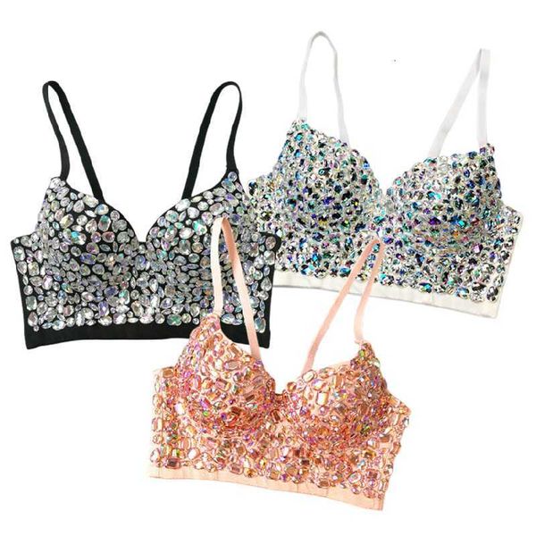 

women's bra 8971 new arrivals fashion ladies rhinestone deep v stage performance female belly dancing bar for women, Red;black