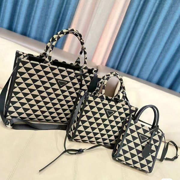 

embossed 3 size symbole fashion bag woman prad man luxury designer triangle bags canvas hobo speedy tote ophidia shoulder purse crossbody sa