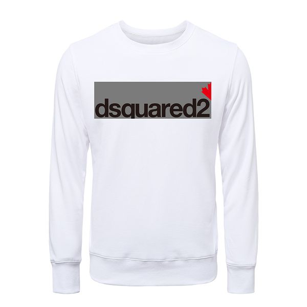 

dsq icond2 casual fashion trend pullover simple classic letter print couple sweatshirt dsq icon street fashion crew neck cotton sweatshirt 8, Black