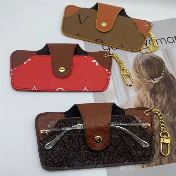 

fashion eyewear accessories designer sunglasses case leather convenient sun glasses boxes holders bags pendants eyeglasses storage box