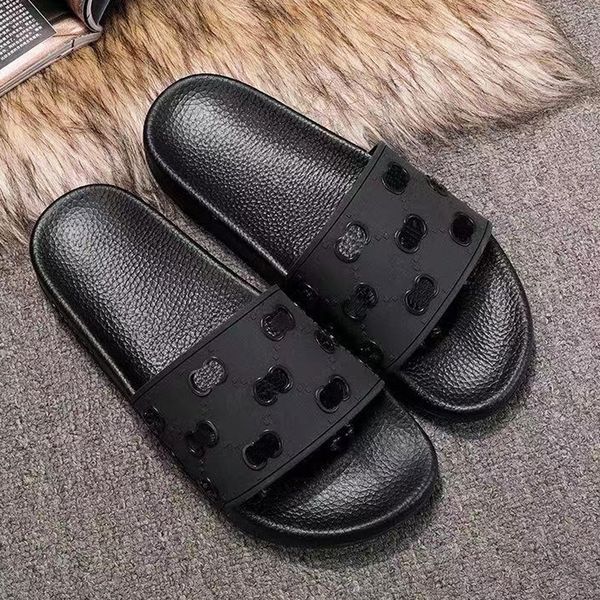

dust men women slippers sandals strap bag original floral print leather webbing black shoes fashion luxury summer beach sneakers000644566998