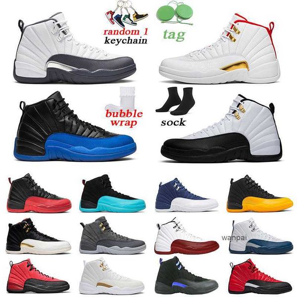 

12s men basketball shoes indigo gym red dark concord jumpman sports sneakers mens trainer size 7-13