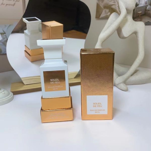 

wholesale suede soleil de feu 50ml perfume bottle for men women spray charming smell with long lasting time car fragrance man cologne ship