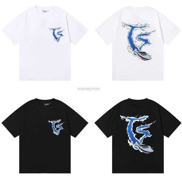 

designer fashion clothing tshirt tees trapstar fashion high street casual print couple summer loose round neck short sleeve tshirt luxury ca, White;black