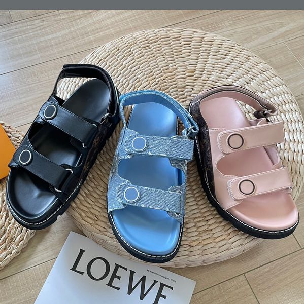 

designer slides mens women slippers summer sandal beach slide flat platform ladies home fashion shoes flip flops striped tiger bee causal sl, Black