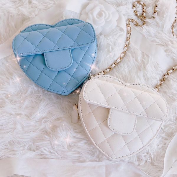 

flap half moon clutch heart bags vintage luxury cc summer handbag mens designer tote hobo bag travel womens pochette calfskin pink quilted s