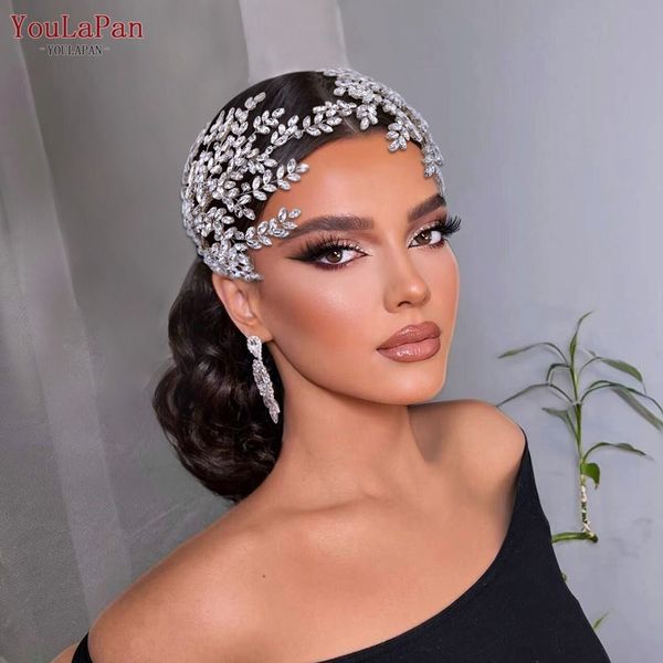 

wedding hair jewelry youlapan hp500 bridal headband tiara accessories luxury bride headpiece pageant headdresses 230508, Slivery;golden