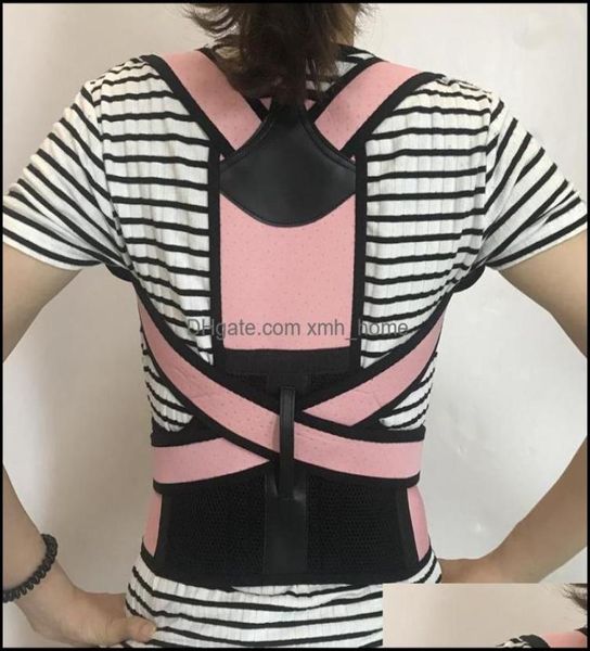 

support safety athletic outdoor as sports outdoorsbehaviour corrector children teens upper back brace for teen girls and boys un9036683, Black;blue