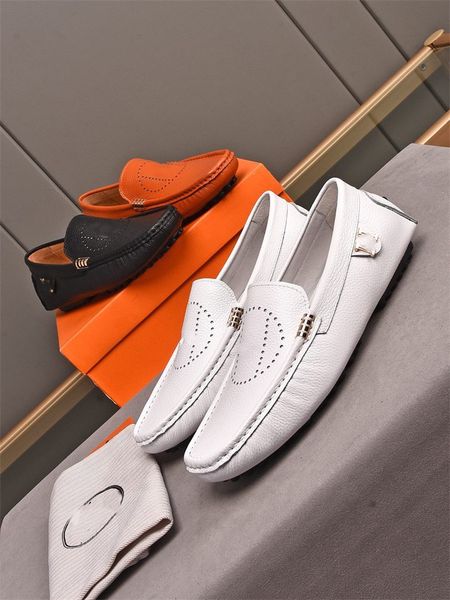 

11model designer loafers men shoes large size 45 46 handmade men's casual driving shoes mens fashion luxurious loafers moccasins shoes, Black