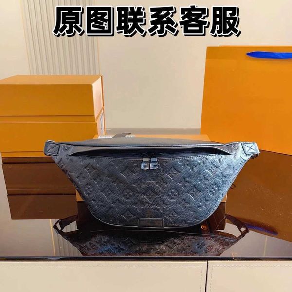 

waist bags chest bag men's simple casual leather men's shoulder bag fashionable embossed men's bag trendy brand men's wa