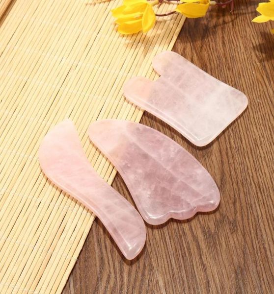

3pcs natural jade stone gua sha manual massager board health beauty facial massage board6740309
