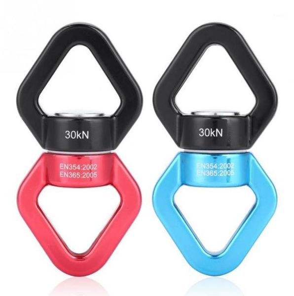 

outdoor rock climbing carabiner swivel connector universal gimbal ring yoga swing hammock rope rotational cords slings and webbin7365302