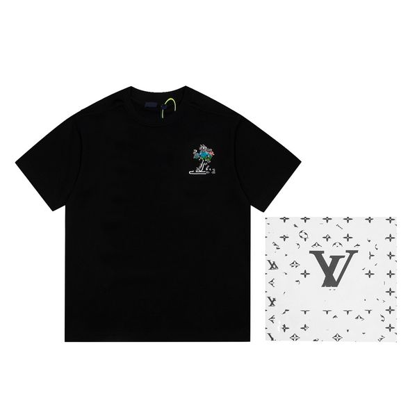 

t-shirt designer version handmade custom l01-l1v men's and women's casual fashion t-shirt short sleeves for couples-18, Black