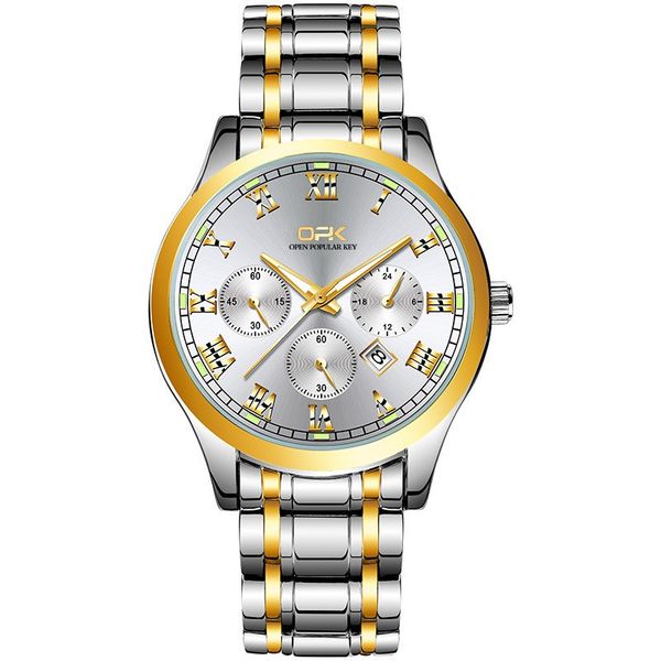 

fashion mens watch original designer watches quartz movement luminous waterproof sports luxe wristwatches for men with retail box dhl free, Slivery;black