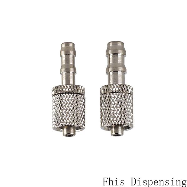 

pack of 10 tubing connector, male luer lock to hose end, nickel plated