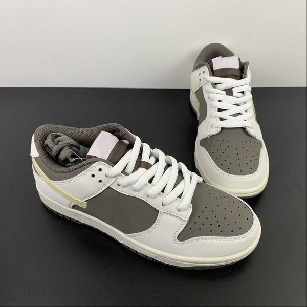 

designer shoes white brown sb dunks low casual lifestyle shoes with original box