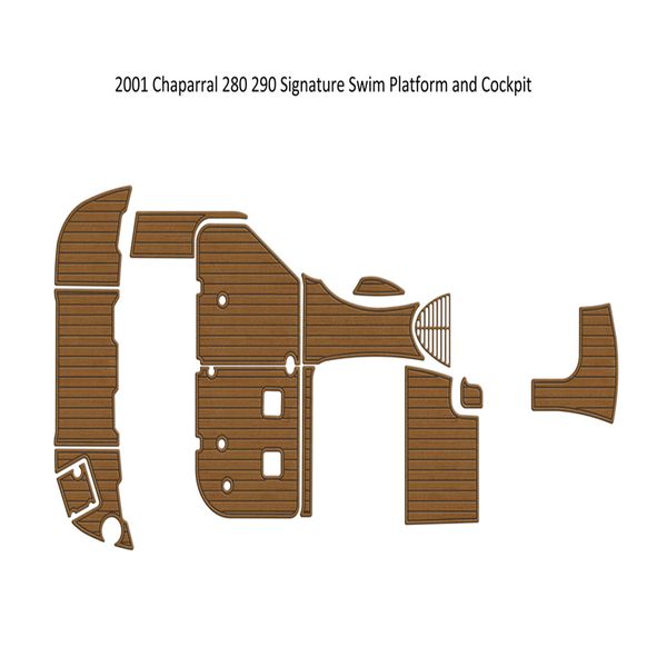 

2001 chaparral 280 290 signature swim platform cockpit boat eva teak floor pad