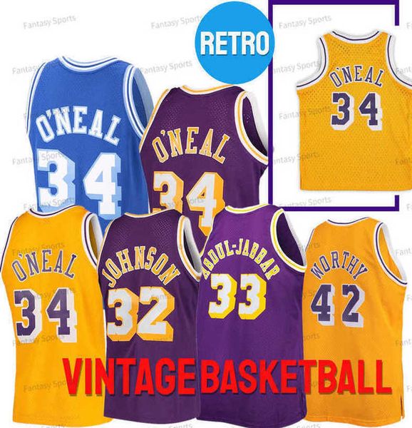 

vintage johnson chamberlain basketball jersey shaq shaquille 34 o neal 24 73 13 32 yellow mens basketball jerseys stitch, Black;red