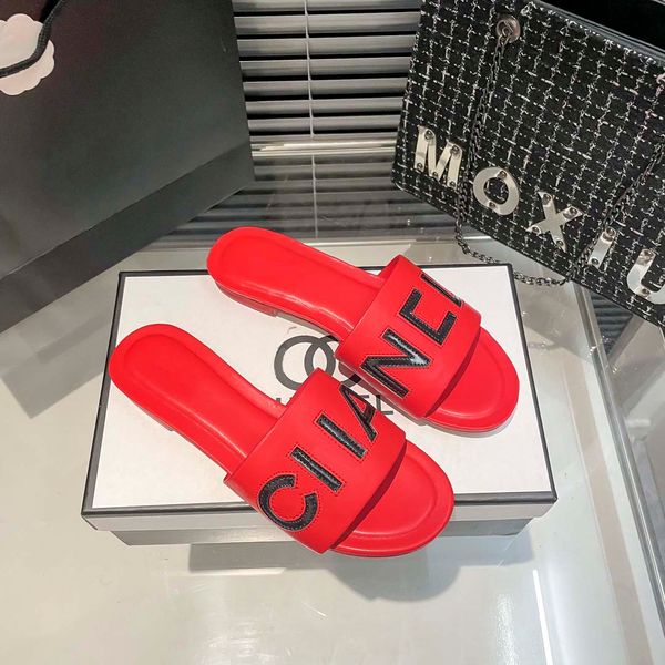 

designer women sandals vlogo signature slide sandal transparent sandals grainy cowhide flat shoes summer beach casual slipper big size eu43, Black