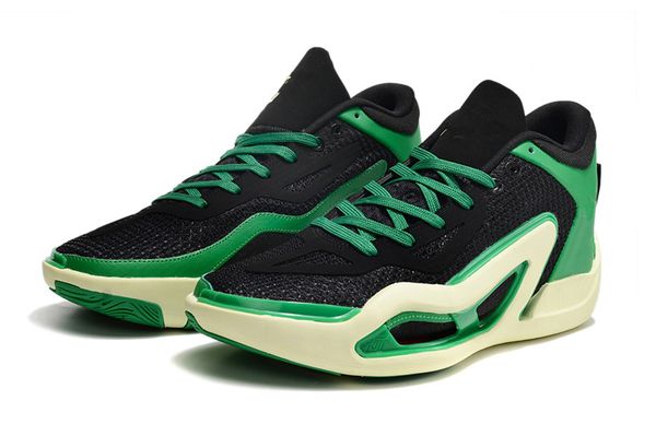 

tatum 1 men basketball shoes 2023 jumpman barbershop black green pink purple white black barely volt archer ave white sports with box size u