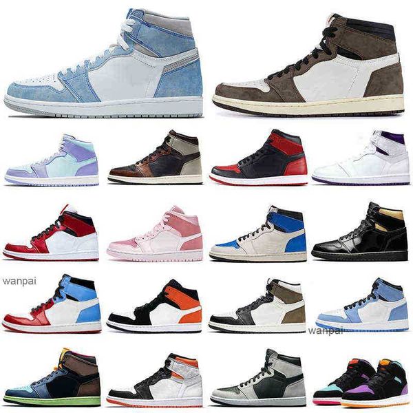 

1s men basketball shoes 1 university blue obsidian shadow light smoke grey women mens trainers sports sneakers breathable