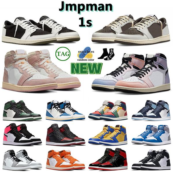 

2023 skyline 1s basketball shoe trainers 1s trainers black phantom washed pink black white olive lucky green reverse mocha mid barely orange