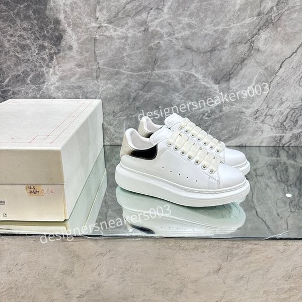 

2023new sneakers designer casual shoes classic do-old dirty shoe mid double height bottom trainers leather glitter golden women man quality, Black