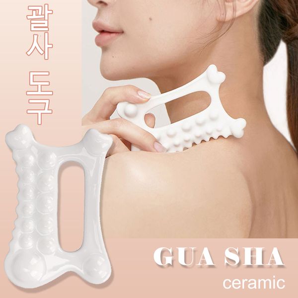 

full body massager gua sha tools face massagers ceramic scraper board for lift slimmer skin tightening spa massage tool 230508