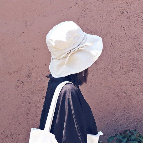 

wide brim hats k165 women's bucket hat panama 2021 fashion sun visor breathable fisherman protection hat summer hats beach sun hats bre, Blue;gray