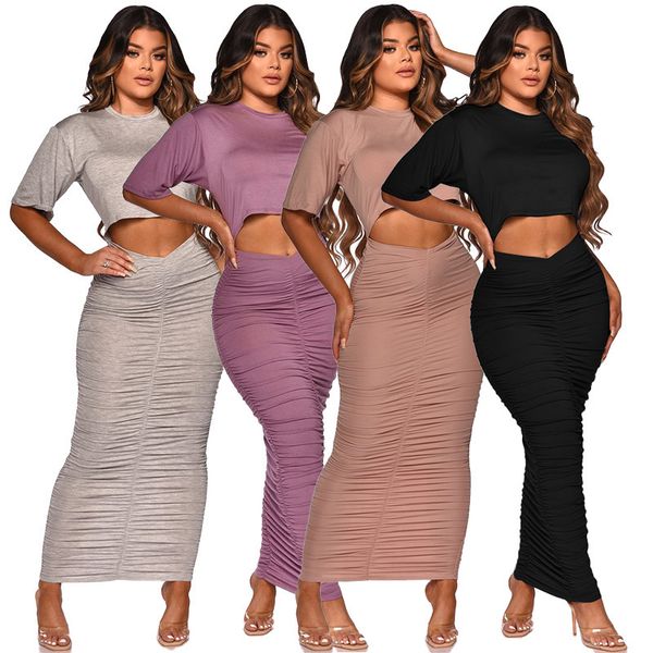 

two piece dress dress sets two piece set women women skirts two piece set women skirt wholesale skirt dress suits 2 pieces sets 230509, White