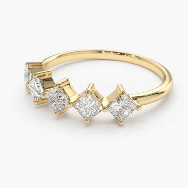 

band rings caoshi simple fashion wedding bands female daily party accessories bright zirconia finger ring for engagement proposal jewelry z0, Silver