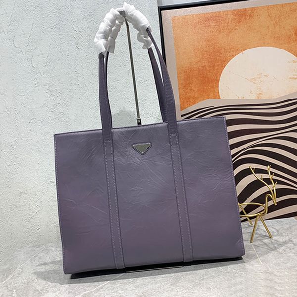 

wrinkle totes bag women designer handbag purse 1bg459 crossbody bags glossy soft sheepskin leather lining interior zipper pocket computer pa