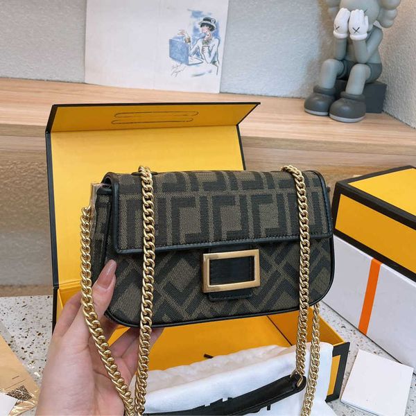 

designer bags shoulder bag women underarm hand crossbody womens chain hands f print classic letter pattern purses cross body 230201
