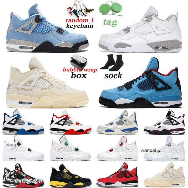 

with original box 4 cactus jack men women basketball shoes 4s university blue fire red black cat white oreo mens trainer sports sneakers