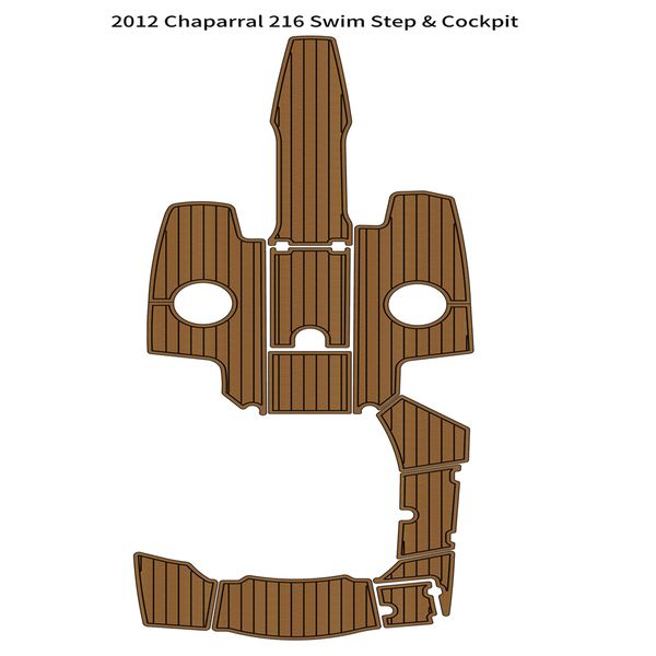 

2012 chaparral 216 swim step platform cockpit boat eva foam teak deck floor pad self backing ahesive seadek gatorstep style floor