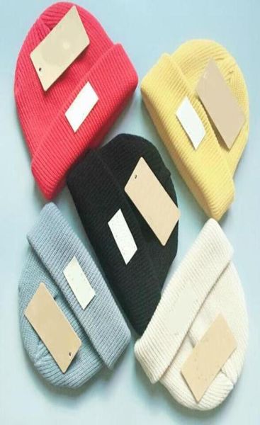

brand knitted hat knit autumnwinter beanie with crochet winter beanies chunky cable caps 5 colors children hats8716594, Blue;gray