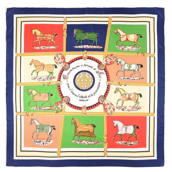 

sarongs pobing luxury brand 100 twill silk scarf woman swift horse wraps echarpe square female big size shawl hijab neckerchief 230508, Blue;gray