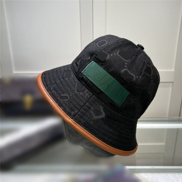 

designers bucket hats caps for womens mens straw hats letter g printed plaid adjustable cap green red webbing buckethat resort beach beanies, Blue;gray