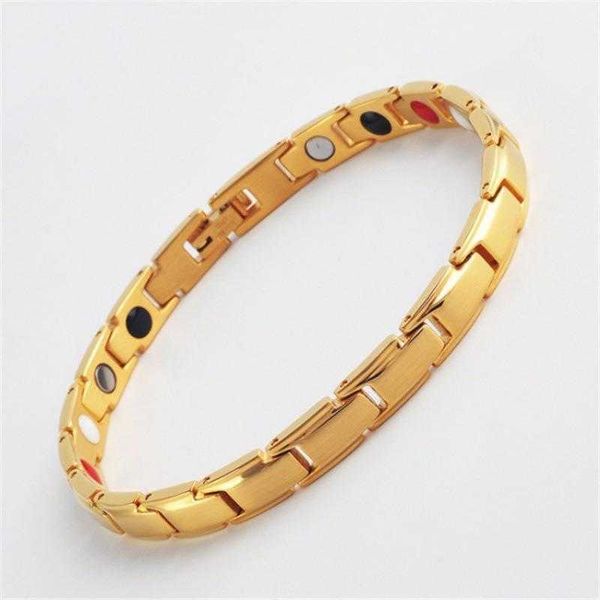 

jewelry women magnet bracelet magnetic suction brace lace, Golden;silver