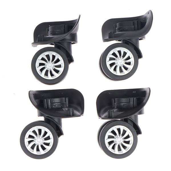 

bag parts accessories 4pcs suitcase luggage accessories universal 360 degree swivel wheels trolley wheel 230509, Black