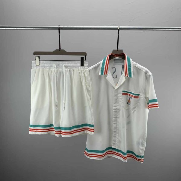 

fashion mens womens summer tracksuits sport suits casual classic letter pattern print men's short sleeve shorts men boys tees colors c, Gray