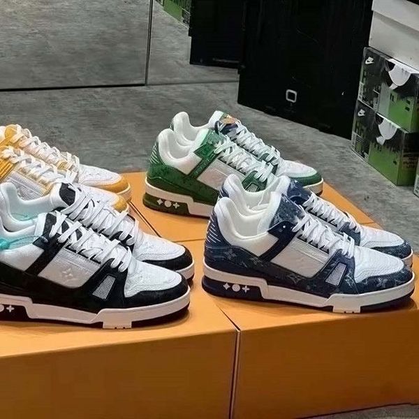 

designer trainer sneakers casual shoes black white men women platform fashion low shoe red green leather rubber walking outdoor eur 36-45 01