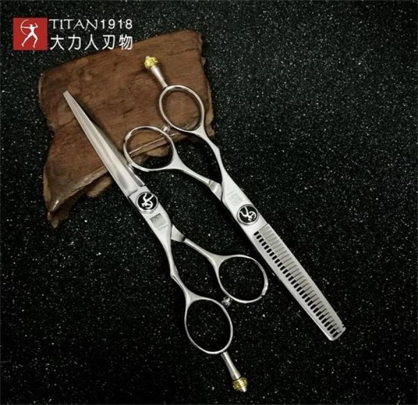 

titan hair kit shears barber professional 5560inch left handed set of scissors 2203174914539