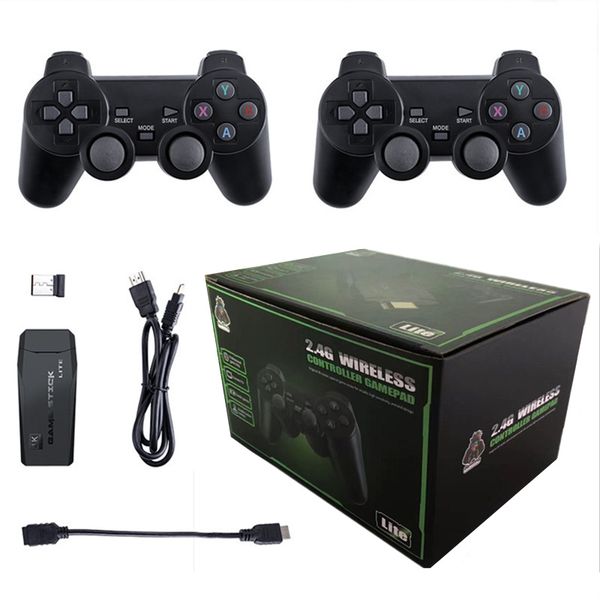 M8 hd TV Video Console 2.4G Double Wireless Controller Game Stick 4K 32GB 64G Retro Games For PS1/GBA Boy Christmas Gift Dropshipping