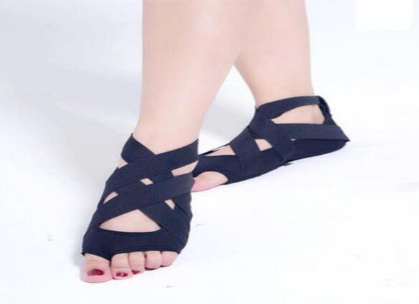 

ks liu tao with professional fitness movement dance with soft bottom silicone antiskid yoga shoes female1154483, Black;yellow