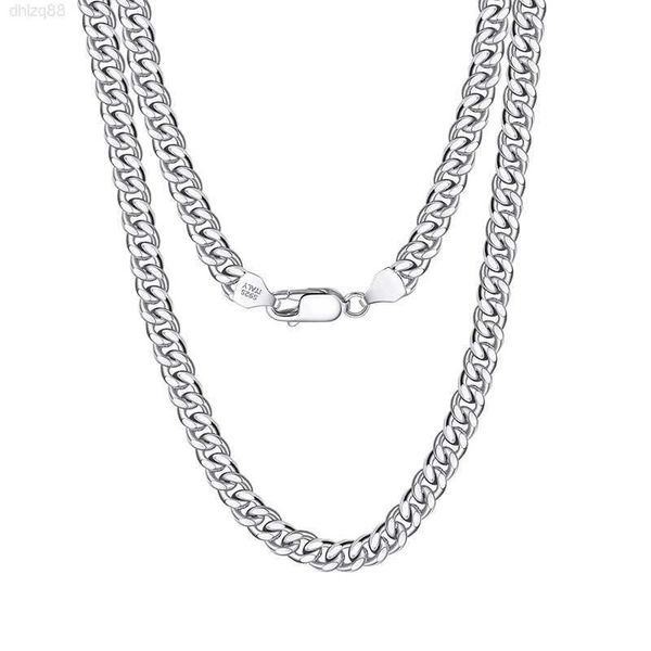 

rinntin sc38 silver jewelry cadena colar 925 sterling silver chain men thick chain necklace cuban link chain