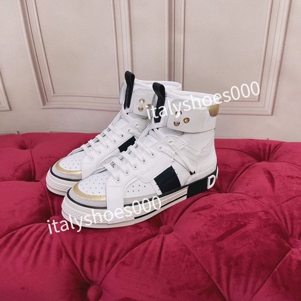 

2023new casual shoes designer italy for mens women sneaker leather embroidered stripes white shoe flat platform walking sports trainers, Black