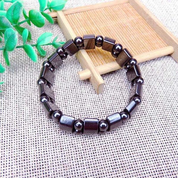 

meeting magnetic hematite bracelet consignment half moon magnet, Golden;silver