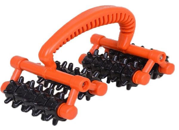 

household full body meridian massage mini fourwheel roller rolling massager 2203186596317